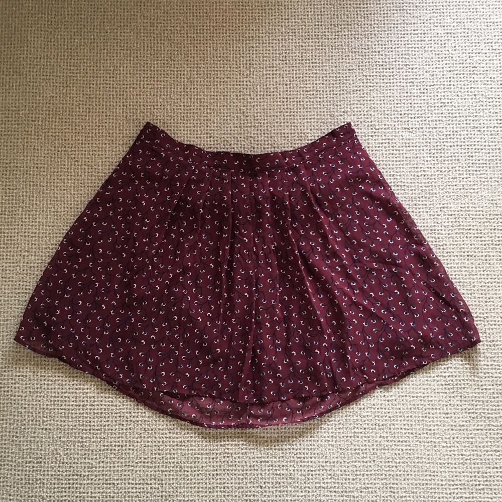 Floral print skirt